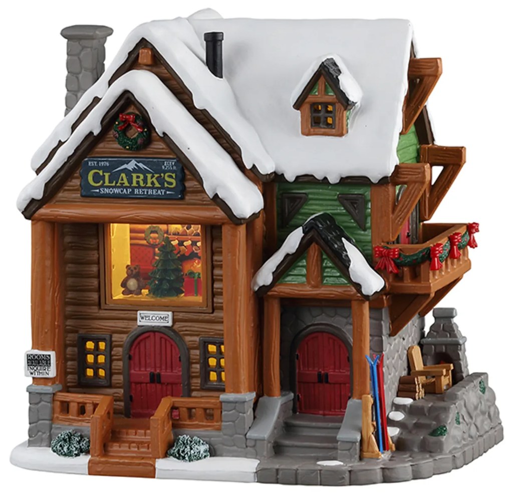 Clark's Snowcap Retreat Lemax decorazione Natale