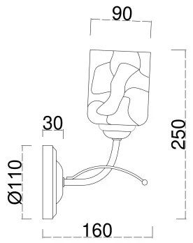 Brilagi - Applique MEGAPOLIS 1xE14/60W/230V oro