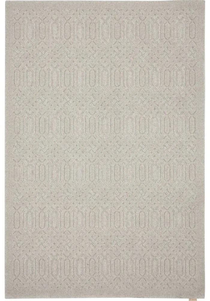 Tappeto in lana grigio chiaro 160x230 cm Dive - Agnella