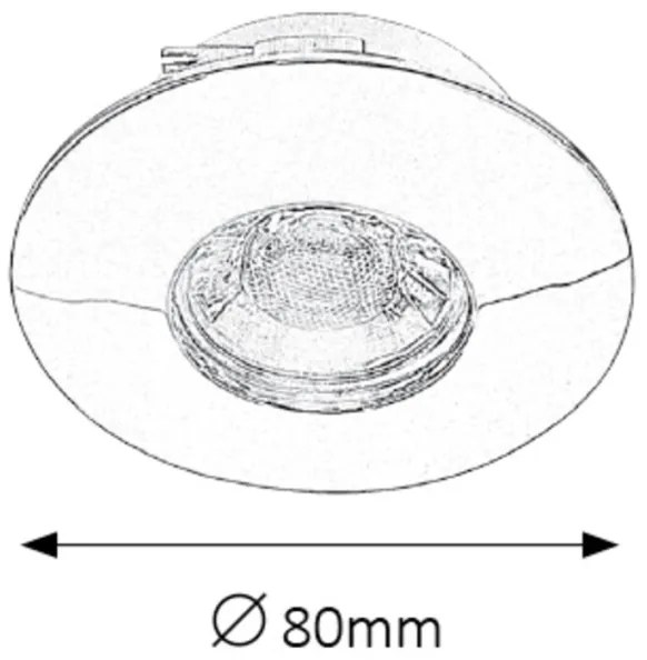 Rabalux 1072 - KIT 3xLED Lampada da incasso per bagni RANDY 3xLED/4W/230V