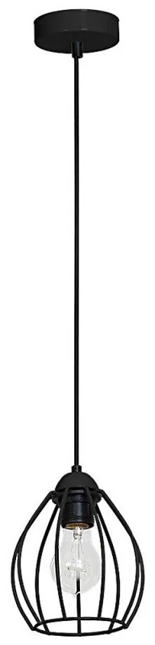 Lampadario STAR 1xE27/60W/230V nero