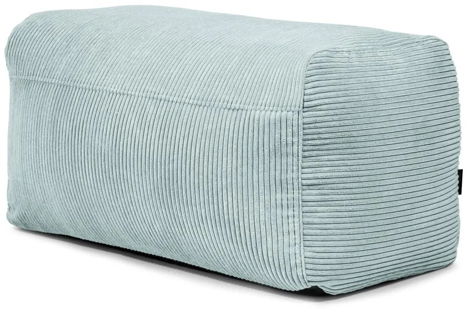 Puof a sacco color menta con rivestimento in velluto a coste Plus 100 Lounge – SLOWDOWN