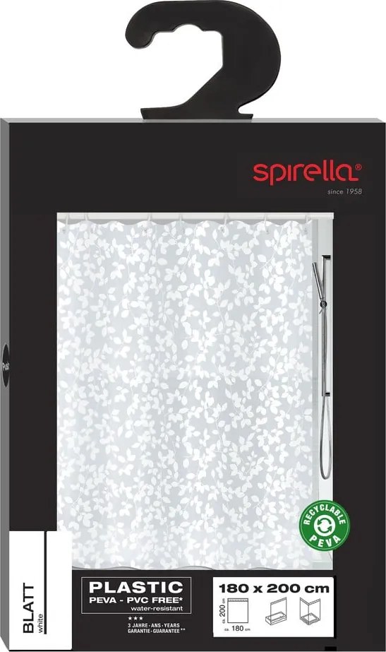 Tenda per doccia 180x200 cm Blatt – Spirella