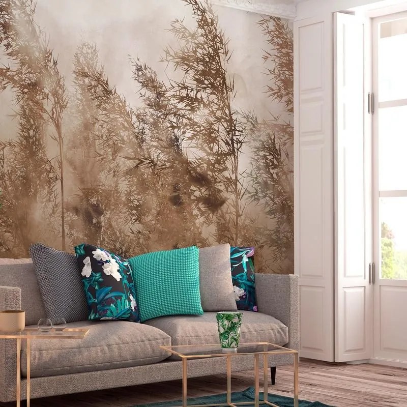 Fotomurale adesivo  Tall Grasses  Brown  Larghezza x Altezza Home decor 147x105