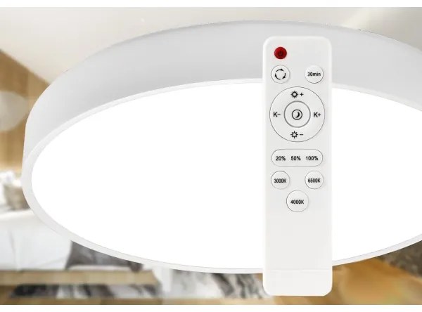 Plafoniera LED dimmerabile LED/50W/230V 3000-6500K diametro 50 cm bianco + +TC