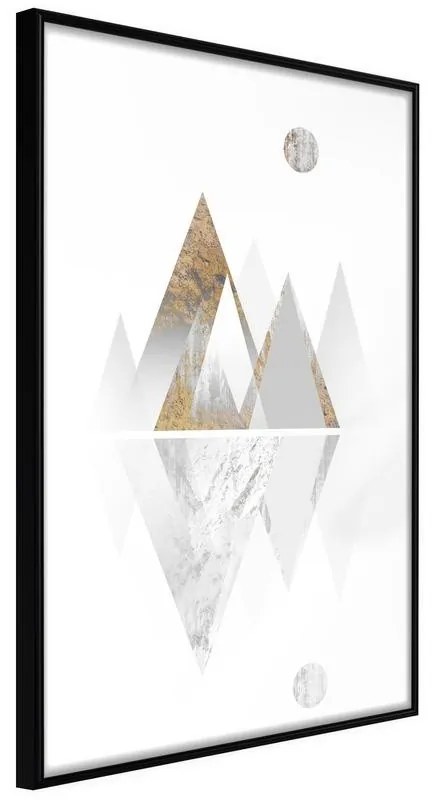 Poster  Sun and Mountains  Cornice Quadri Cornice nera, Larghezza x Altezza Home decor 30x45