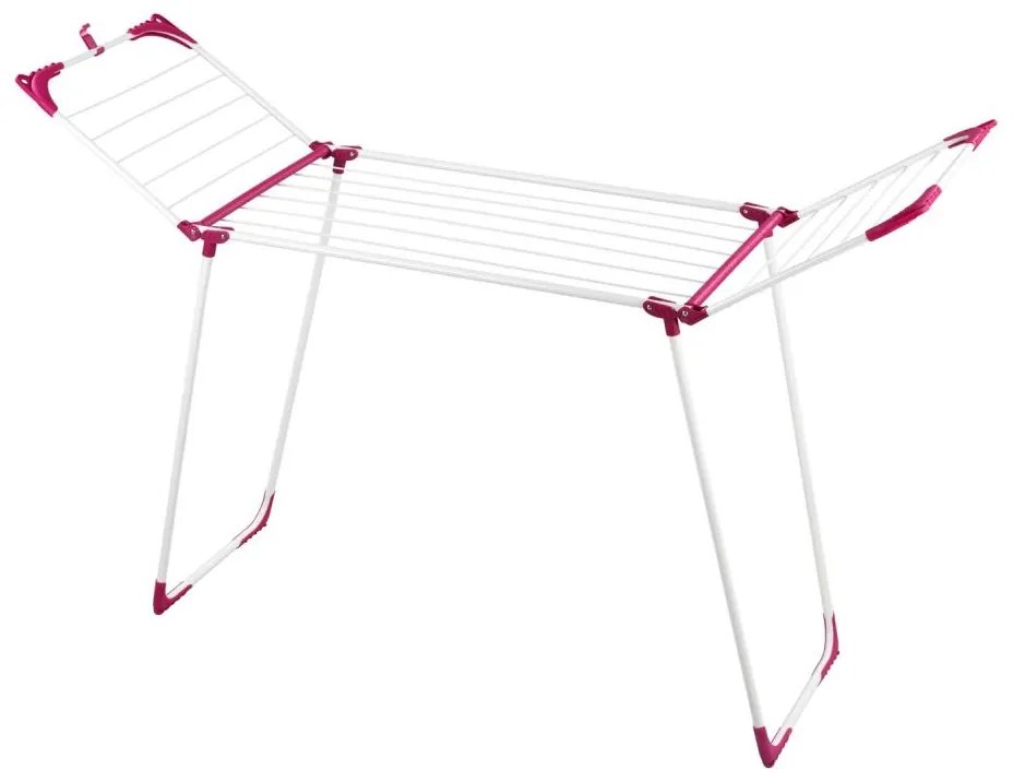 WENKO 3774021100 - Stendibiancheria SUMMER DRY 153x76 cm bianco/rosa