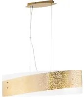 Sospensione PARIS in vetro con decoro in foglia oro 75 cm.