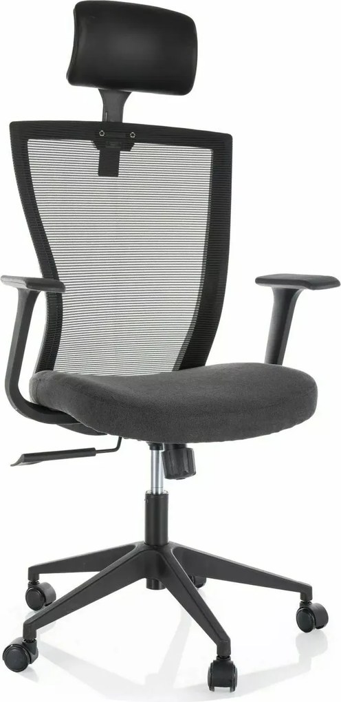 Sedia da ufficio Q-328H nera – 62x48x97 cm