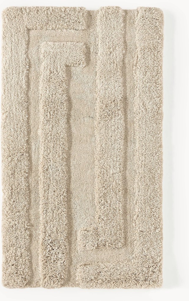 Tappeto soffice a pelo lungo con motivo in rilievo Genève