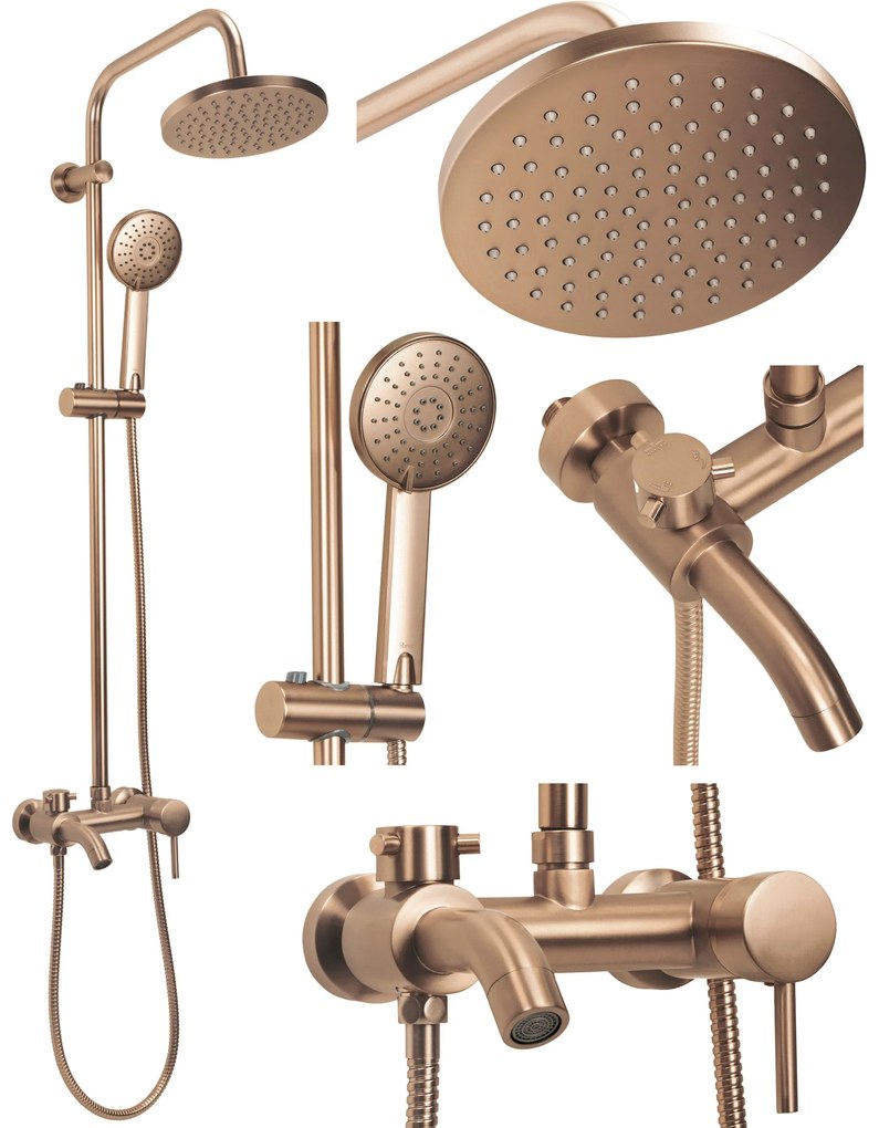 Set doccia Rea Luis Brush Copper