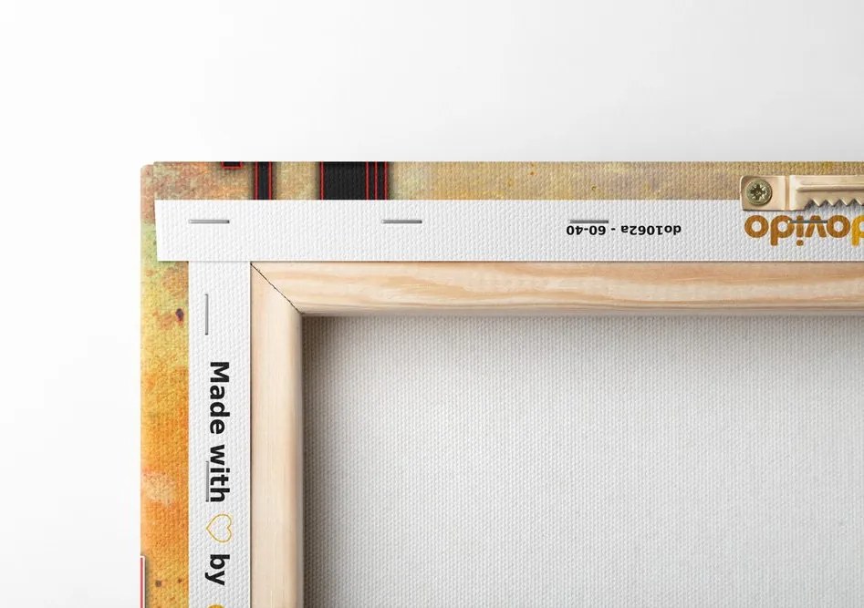 Quadro su tela – Astrazione in arancione