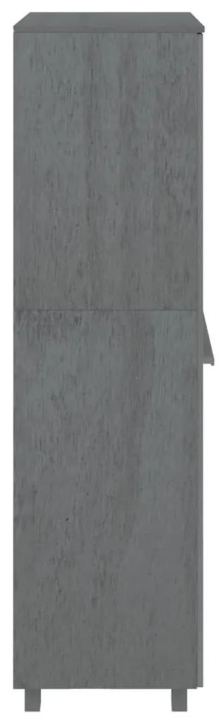 Armadio hamar grigio scuro 89x50x180 cm legno massello di pino