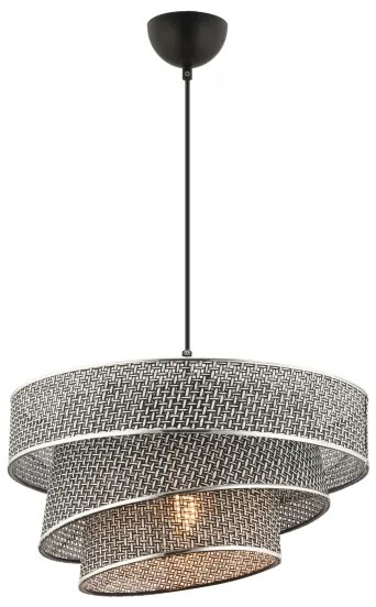 Lampadario a cavo COUPER 1xE27/60W/230V grigio/cromo lucido