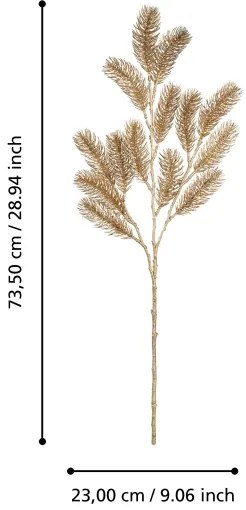 Eglo 428347 - Ramo di Natale artificiale MIADOL 73,5 cm oro