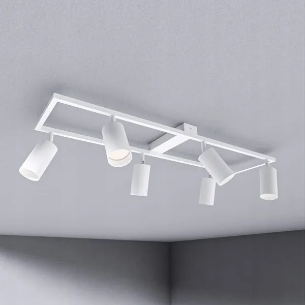 Plafoniera con 6xGU10/30W/230V bianca