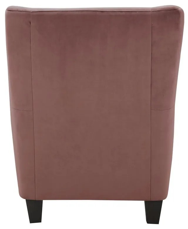 Poltrona in velluto rosa Zhili - Støraa