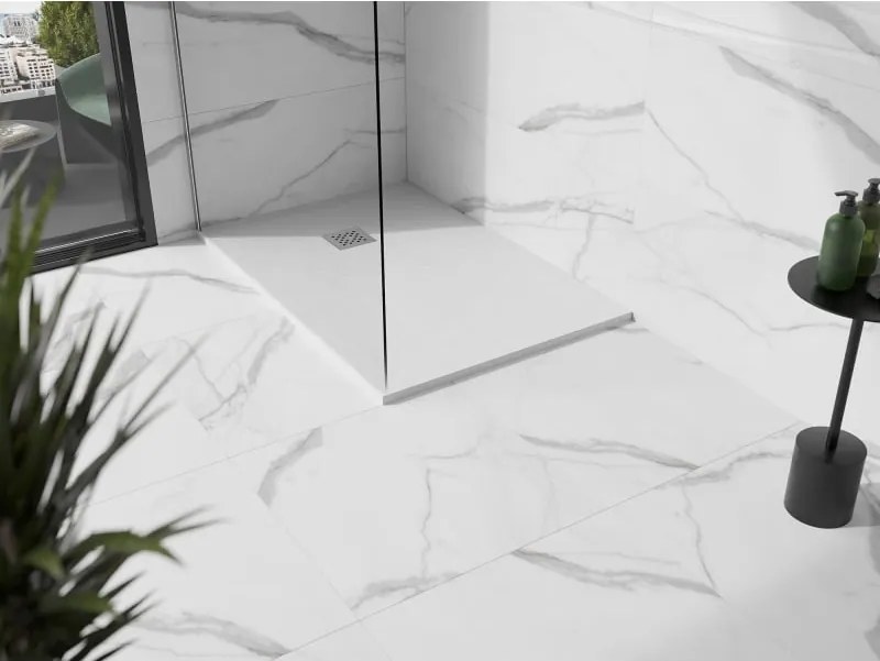 Mexen Stone+ piatto doccia rettangolare in composito 120 x 100 cm, bianco - 44101012