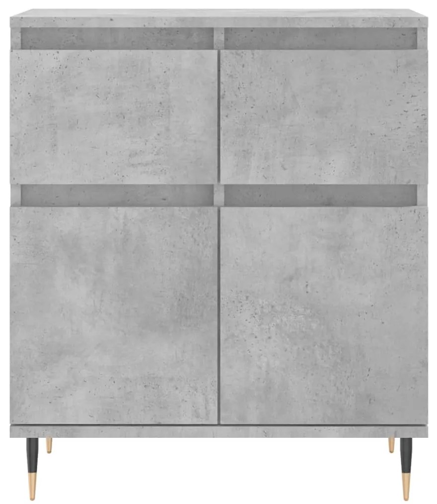 Credenza grigio cemento 60x35x70 cm in legno multistrato