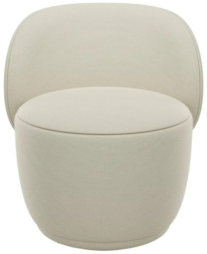 Poltrona beige in tessuto bouclé Kuon - Blomus