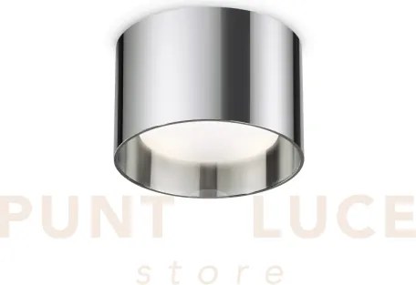 Spike tondo faretto 1 luce attacco gx53 lampadina inclusa cromo