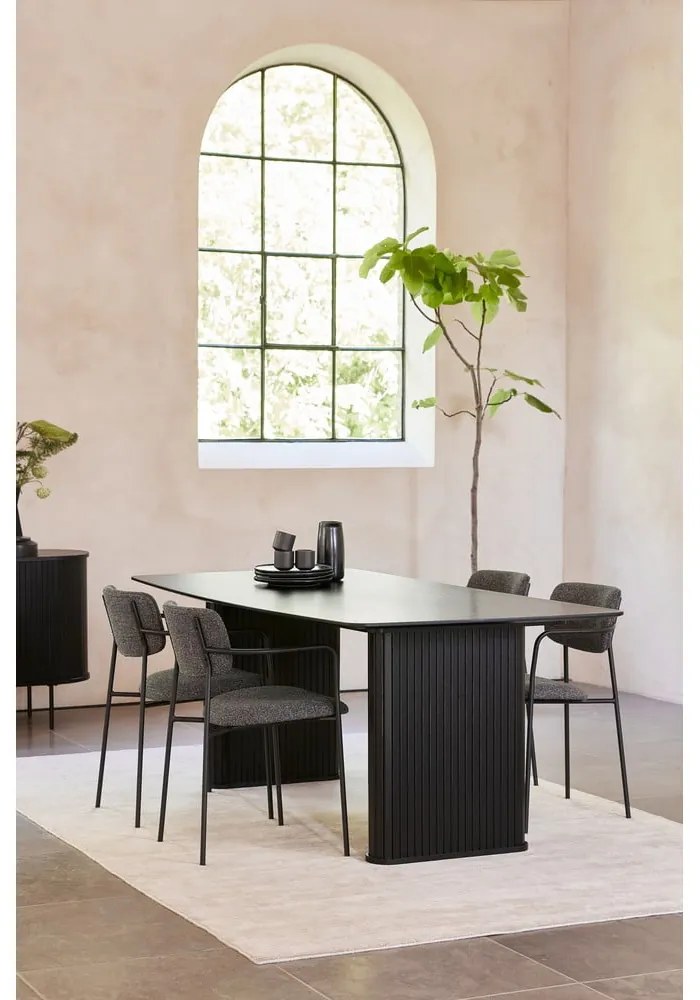 Sedia da pranzo grigio scuro Zama - Unique Furniture