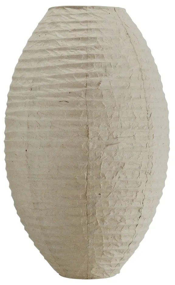 Tikamoon - Lampada a sospensione ovale in carta Hana 35 cm, beige