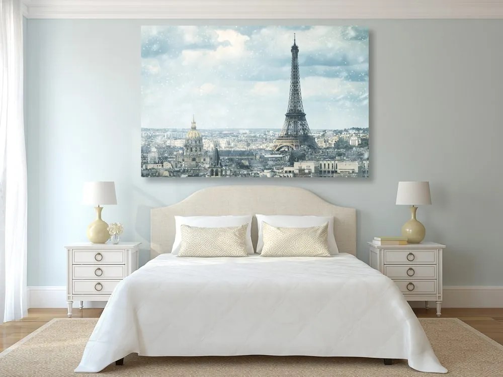 Quadro su tela – Parigi in inverno