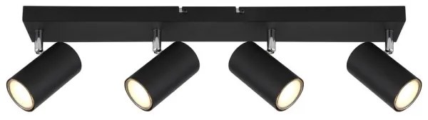 Globo 57911-4B - Faretto ROBBY 4xGU10/35W/230V nero