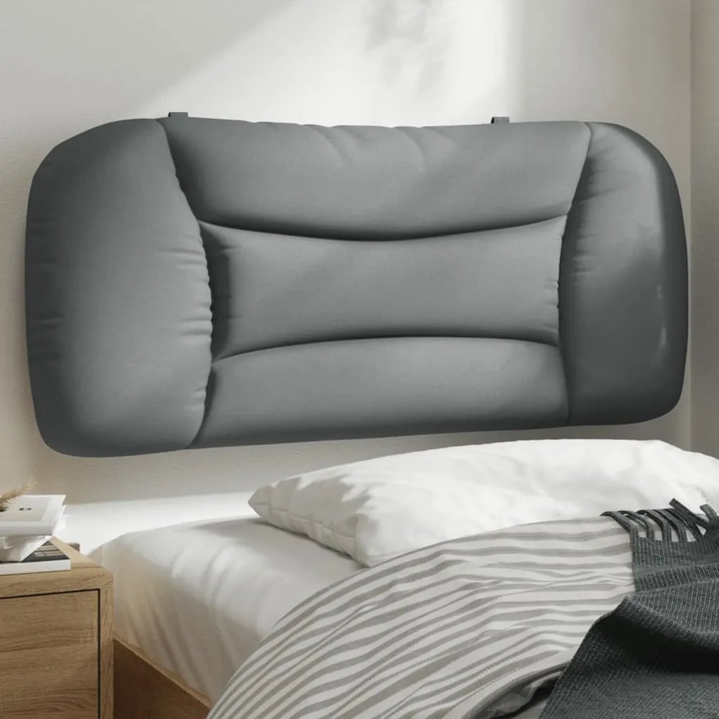 Cuscino Testiera Grigio Chiaro 80 Cm İn Tessuto /