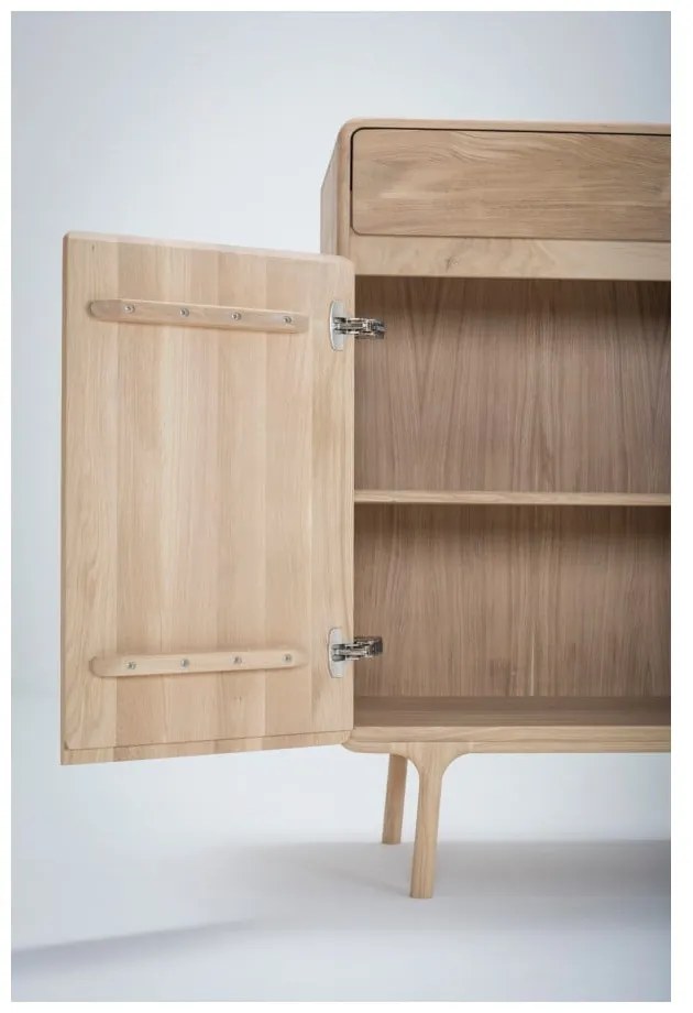 Cassettiera in rovere massiccio Fawn - Gazzda