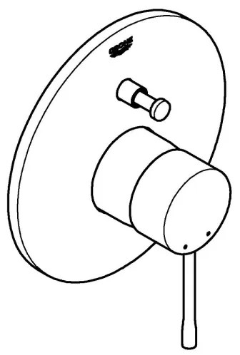 GROHE 19285001 - Miscelatore per vasca ESSENCE, cromato lucido