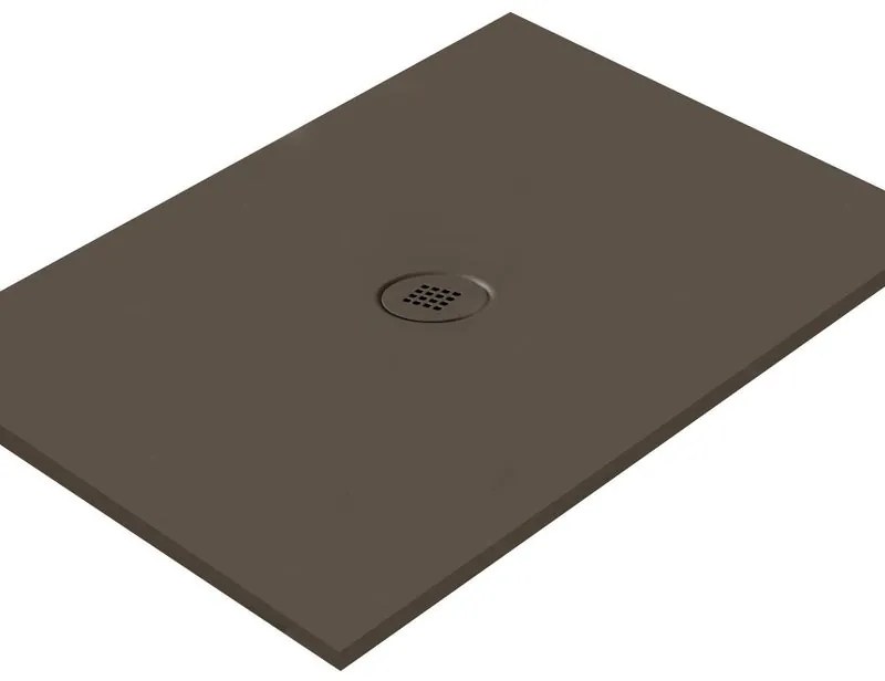 Piatto doccia in ceramica extra slim caffè L 100 x L 70 cm