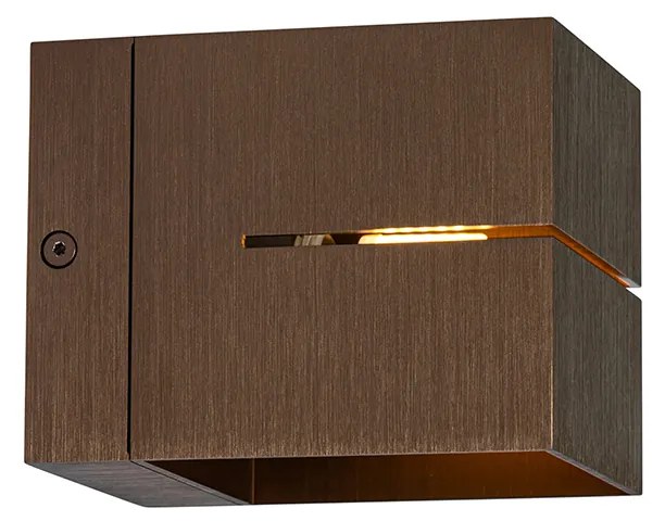 Set di 4 applique intelligenti bronzo scuro 9,7 cm con WiFi G9 - Transfer Groove