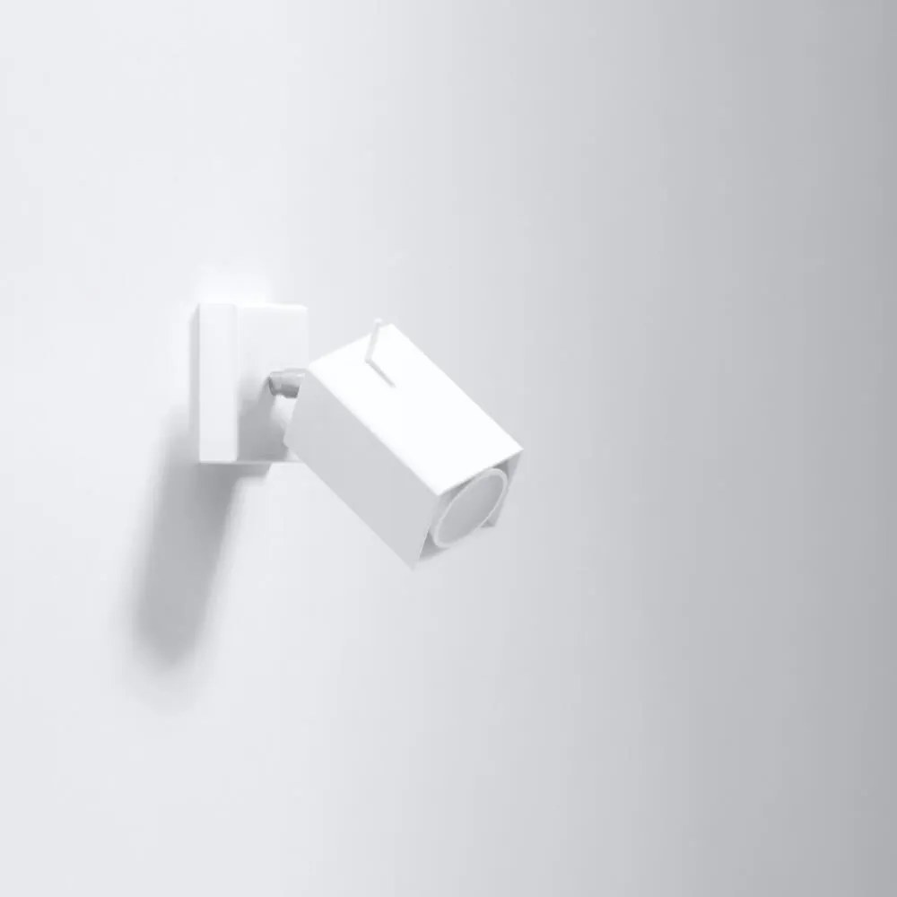 Applique da Parete in Acciaio Verniciato MERIDA GU10 Bianca da interno Colore del corpo Bianco
