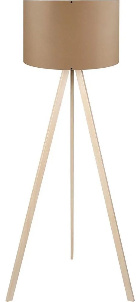 Lampada da terra AYD 1xE27/40W/230V marrone/beige