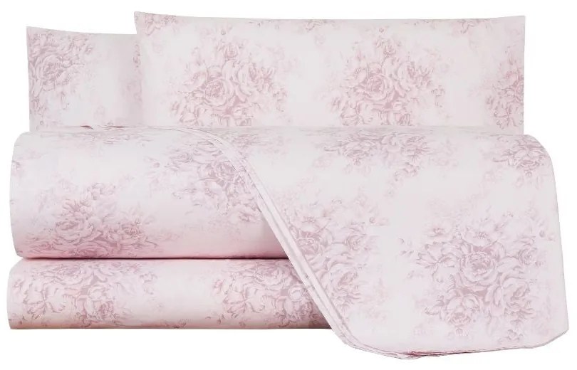Completo Lenzuola in Percalle Dafne Matrimoniale - 250X290
