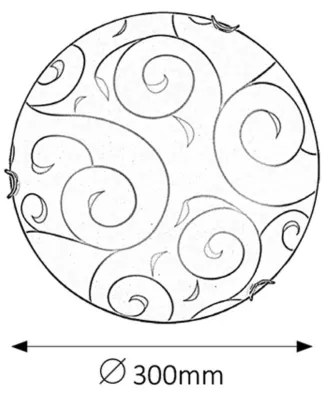 Rabalux 3852 - Applique HARMONY LUX 1xE27/60W/230V