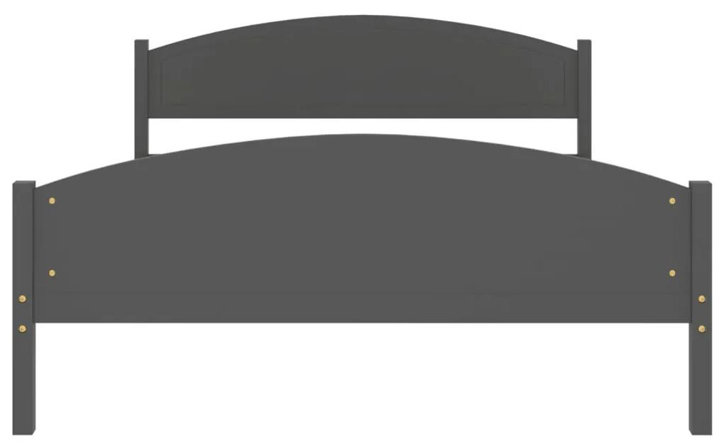 Giroletto grigio scuro in legno massello di pino 140x200 cm