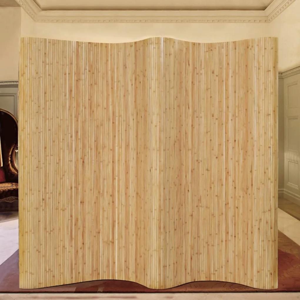 Pannello divisore per la stanza in bambù naturale 250x165 cm
