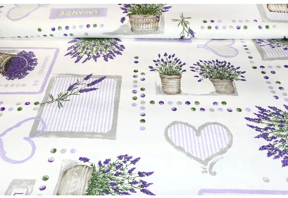 Tovaglia in cotone Lavanda mix