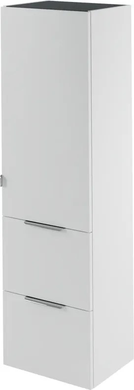 Colonna per mobile bagno Neo SENSEA 2 cassetti 1 anta P 35 x L 45 x H 154 cm Bianco laccato MDF