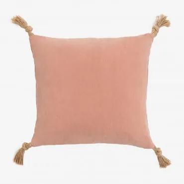Cuscino quadrato in cotone (45x45 cm) Almiz Style Mousse terracotta - Sklum