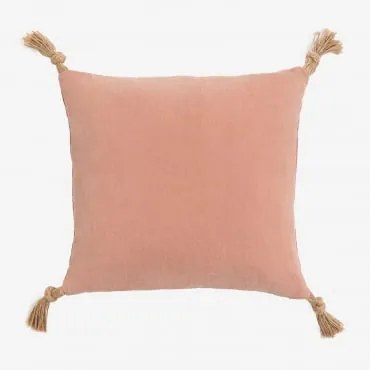 Cuscino Quadrato In Cotone (45x45 Cm) Stile Almiz Mousse Terracotta - Sklum