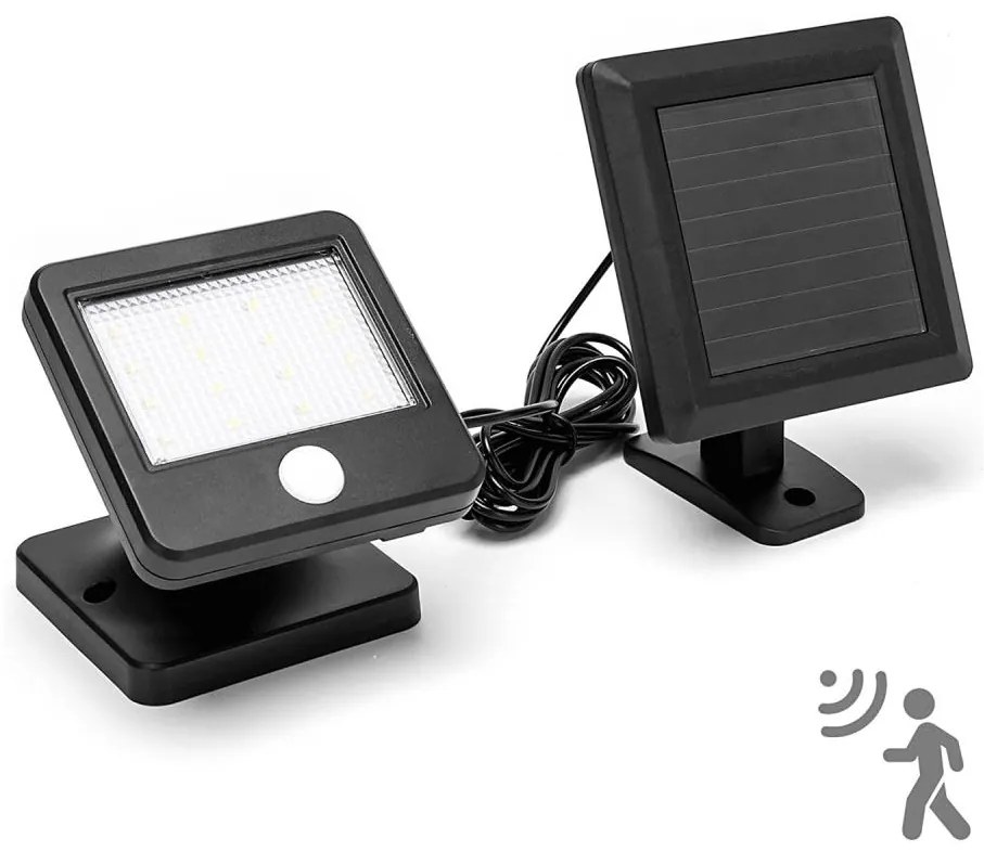 Aigostar - Applique a LED solare con sensore LED/0,64W/3,7V 6500K IP44