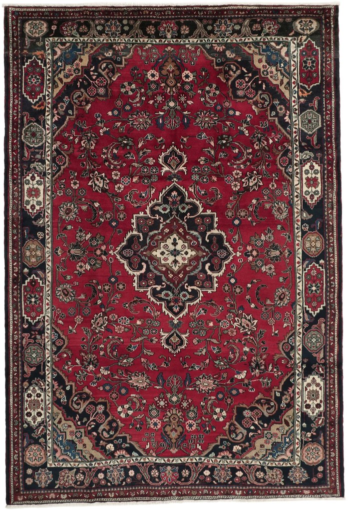 Hamedan Tappeto 210 x 320 (Iran) Annodato A Mano