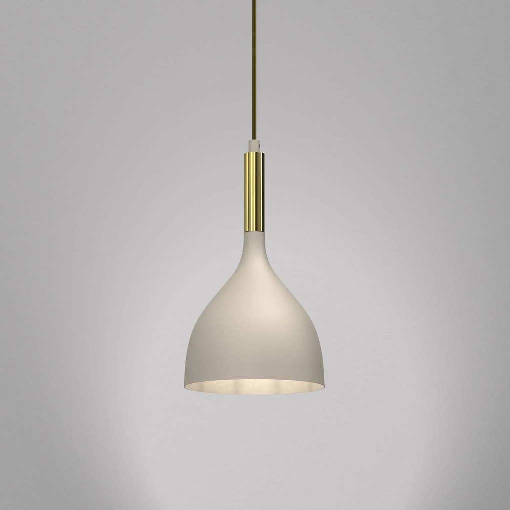 Lampada a sospensione Noak Luminex, dimmerabile, Crema / Ambra, Soggiorno / Sala da pranzo, Metallo, Scandinavo, Lampada a sospensione