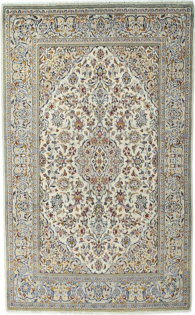 Kashan Tappeto persiano 230 x 140 Beige (Iran) Annodato A Mano