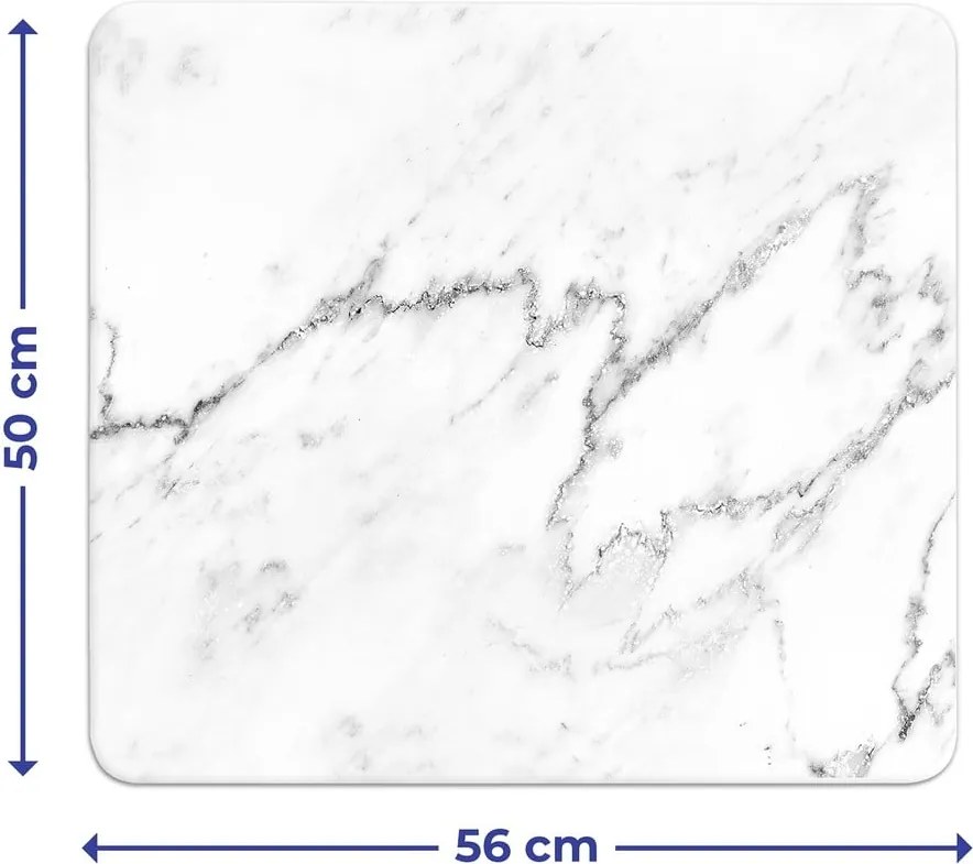 Copertura da parete per fornello in vetro temperato 50x56 cm Marble - Wenko