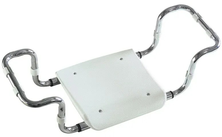 Sedile per vasca bianco con piano regolabile in polipropilene portata 120 kg